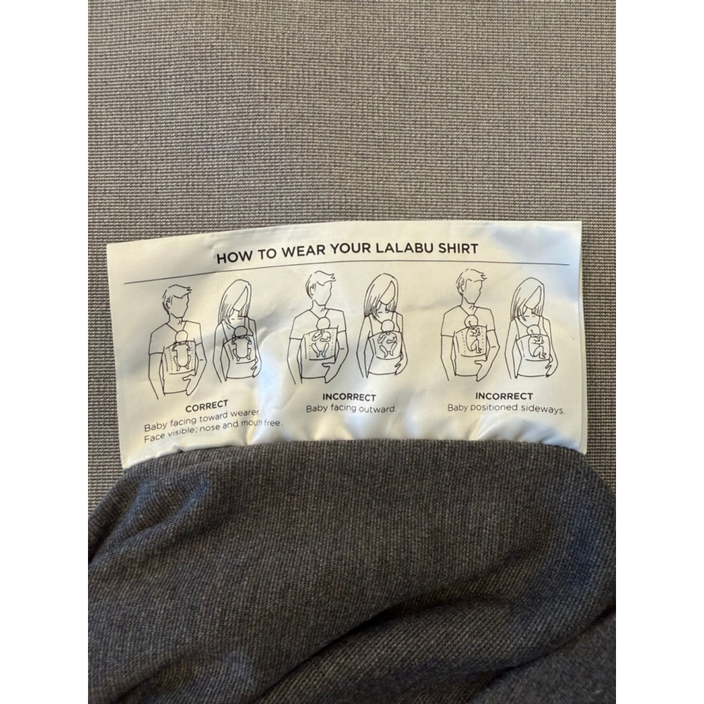 Gray Lalabu Soothing Shirt Mom Size Small - Picture 11 of 12